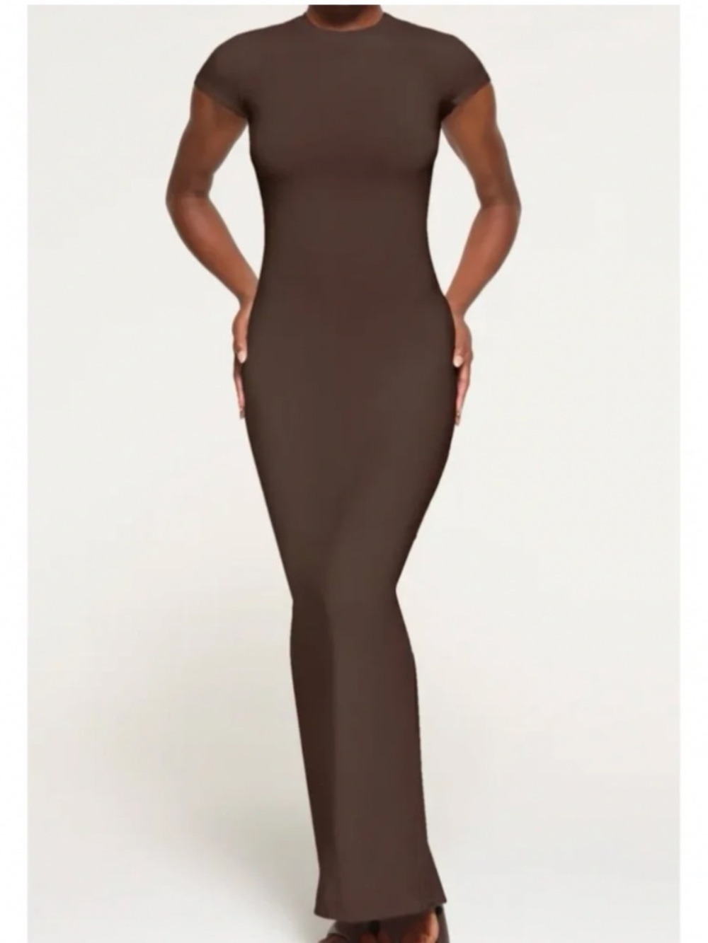 Skims Vintage T-Shirt Maxi Dress in Cocoa